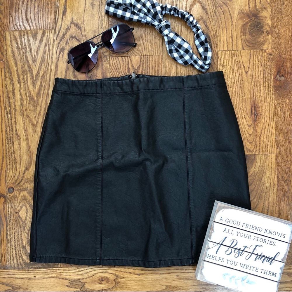 Pleather Skirt